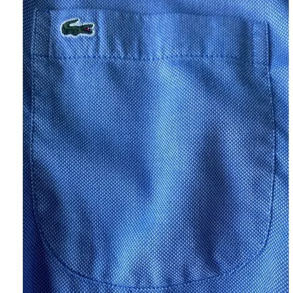 Lacoste Vintage 80s90s Men's Oxford Shirt Button Down LS Blue France Size 42 - Picture 5 of 11